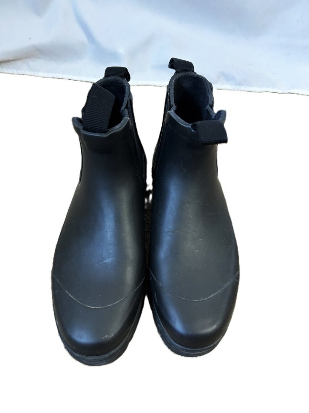 Everlane Rubber Ankle Booties Black 6 Chunky - Picture 2 of 7